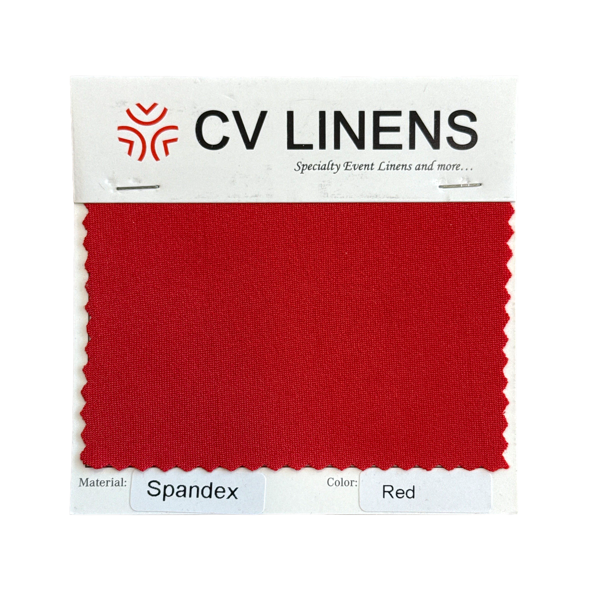 Spandex Swatch Card - Red
