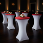 Spandex Table Topper/Cap 30"-36" Round - Red