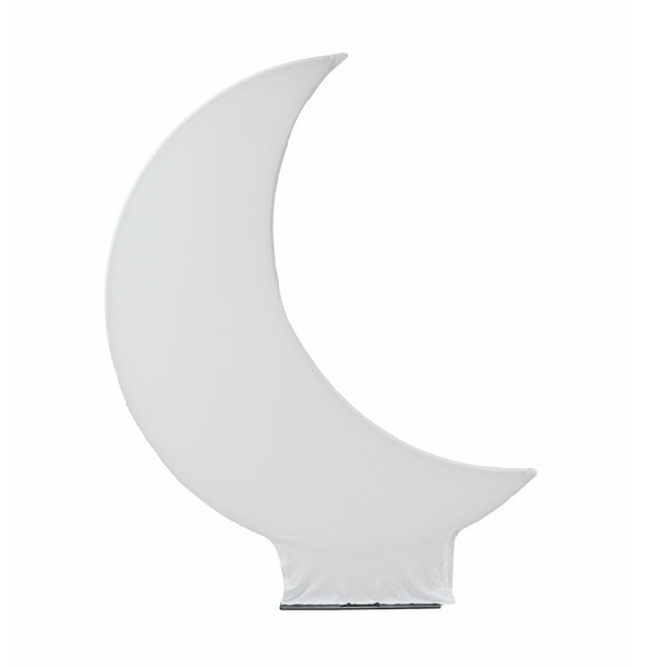 Spandex Crescent Moon Arch Cover - White - CV Linens