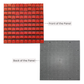 Spangle Shimmer Sequin Wall Panel Backdrops (24 panels) Red showing backside of panel
