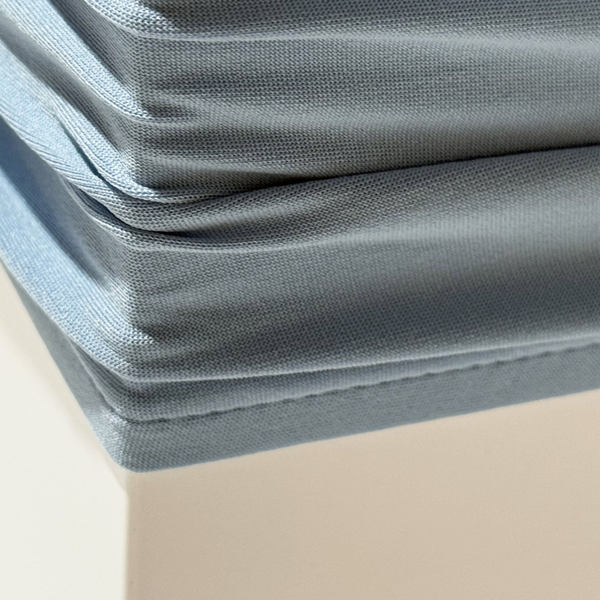 Baby Blue Spandex Covers for Square Metal Cake/Dessert Pedestal Stands 5 pcs/set bottom of cover