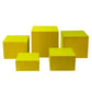 Canary Yellow Spandex Covers for Square Metal Cake/Dessert Pedestal Stands 5 pcs/set bundle