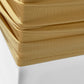 Champagne Spandex Covers for Square Metal Cake/Dessert Pedestal Stands 5 pcs/set bottom of cover