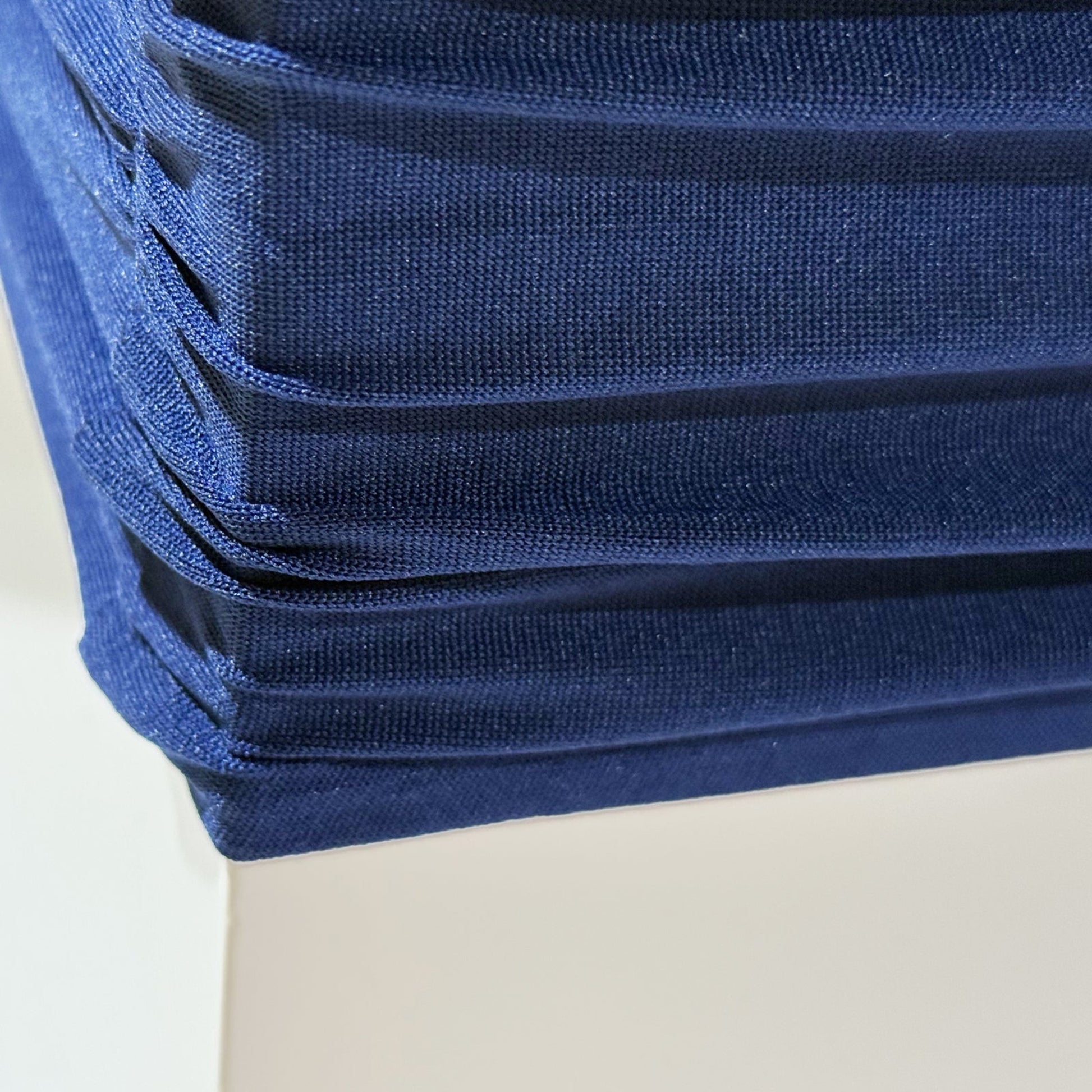 Navy Blue Spandex Covers for Square Metal Cake/Dessert Pedestal Stands 5 pcs/set bottom of cover