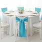 Standard Satin Chair Sash - Aqua Blue | chiavari chair | 