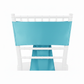 Standard Satin Chair Sash - Aqua Blue | chiavari chair | 