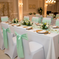 Standard Satin Chair Sash - Mint Green