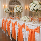 Standard Satin Chair Sash - Orange | 