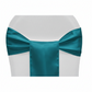 Standard Satin Chair Sash - Peacock