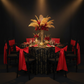 gatsby gala night with Standard Satin Chair Sash - Red