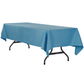 60"x120" Rectangular Premium Polyester Tablecloth Steele Blue angled view