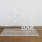 Sweets Bar Neon Sign unlit