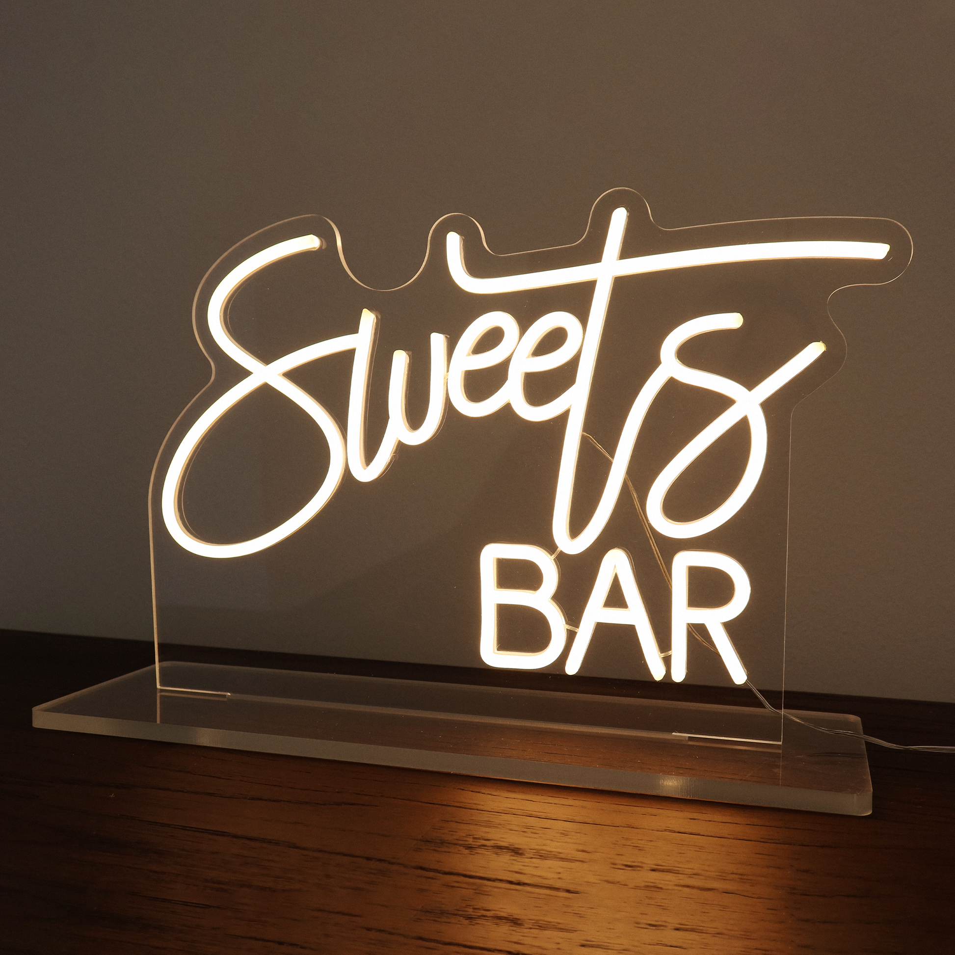 SWEET NEON SIGN（スウィート・ネオンサイン） Sweets-Bar-Neon-Sign-lighted.