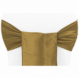 Taffeta Chair Sash/Tie - Gold CV Linens