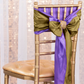 Taffeta Chair Sash/Tie - Gold