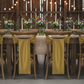Taffeta Chair Sash/Tie - Gold