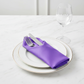 Taffeta Napkin 20"x20" - Purple | white dinner plate |