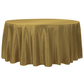 Taffeta Tablecloth 120" Round - Gold