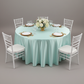 Taffeta Tablecloth 120" Round - Turquoise