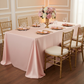Taffeta Tablecloth 90"x132" Rectangular - Blush