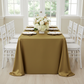 Taffeta Tablecloth 90"x132" Rectangular - Gold