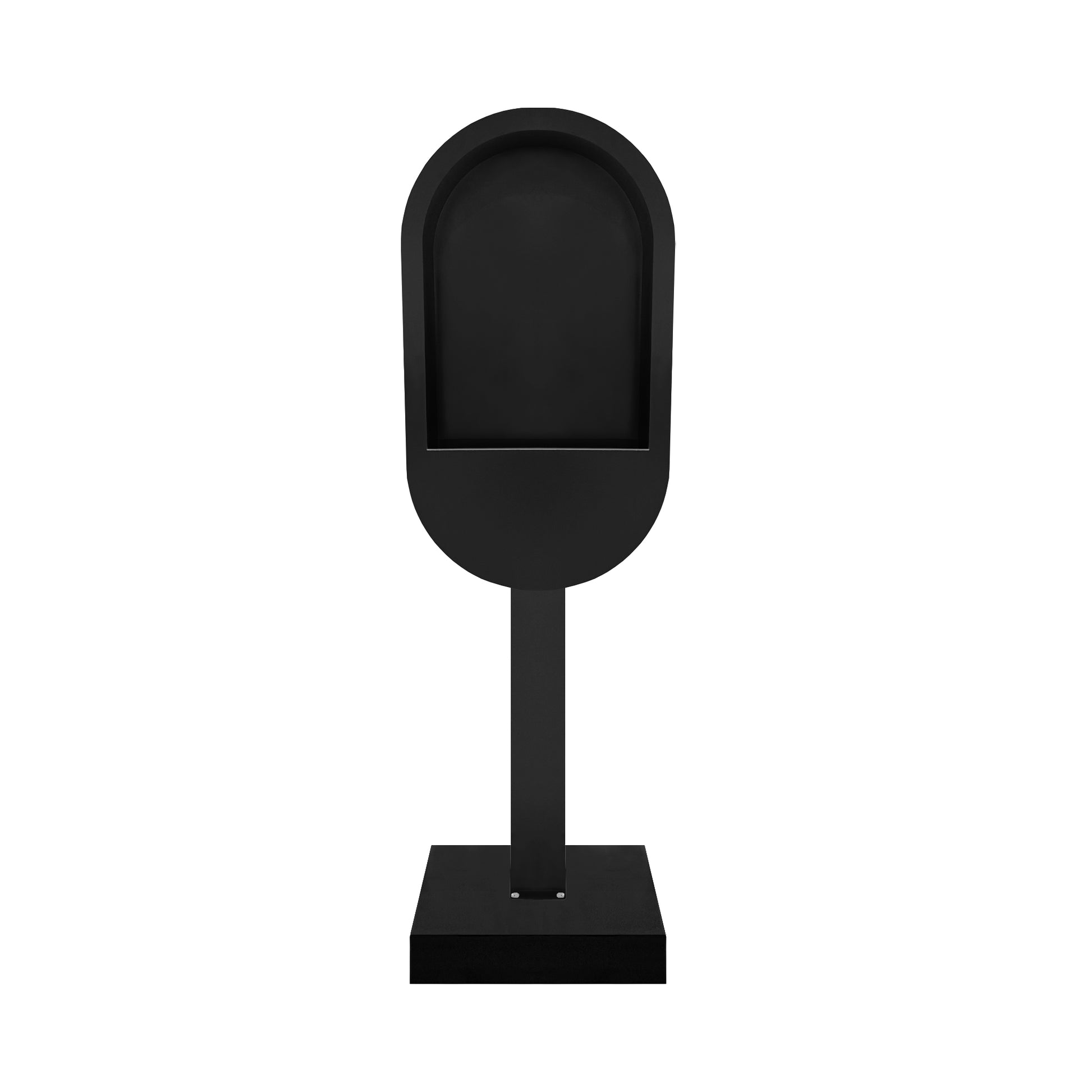 Telephone/Guestbook Booth Prop Display Stand Black front view