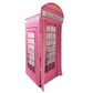 Pink Telephone Booth Printed Backdrop Spandex Cover