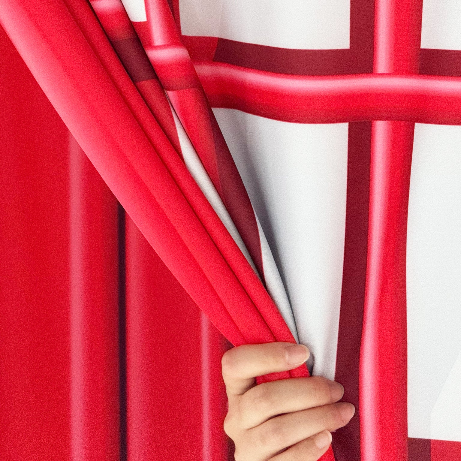 Red Telephone Booth Printed Backdrop Spandex Cover