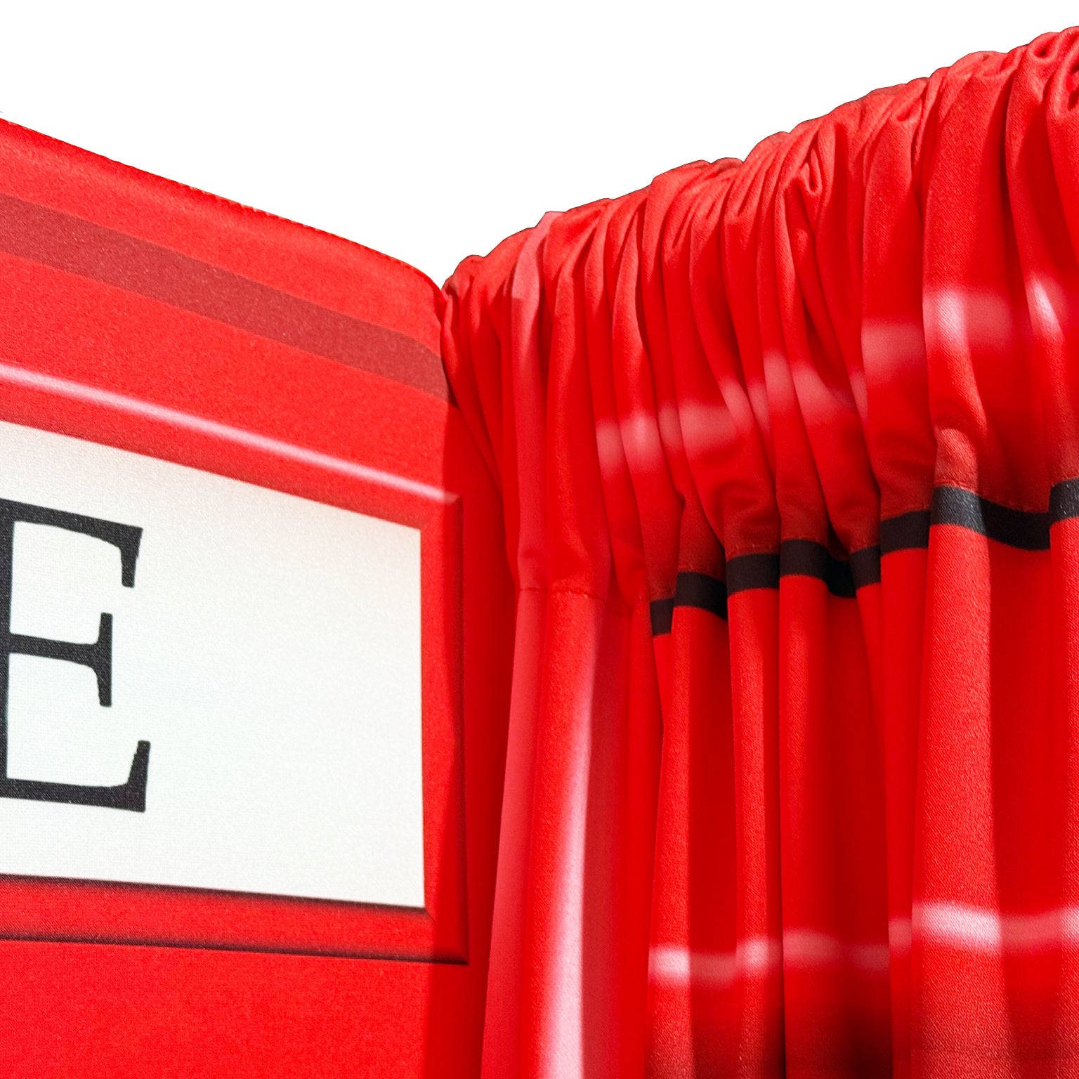 Red Telephone Booth Printed Backdrop Spandex Cover