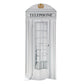 White Telephone Booth Printed Backdrop Spandex Cover