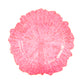 Transparent Reef Plastic Charger Plate - Pink