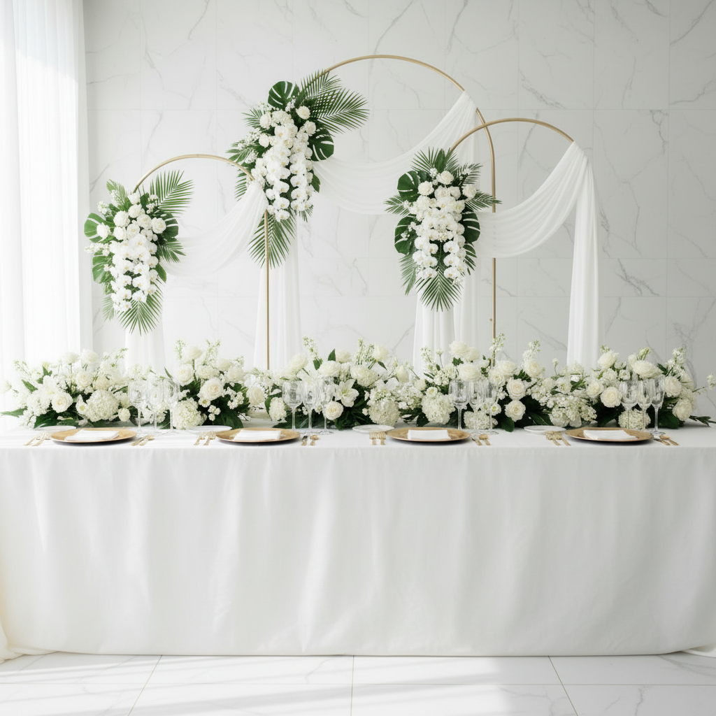 Trio Arch Backdrop Frame Party Stands 3pc/set - Gold