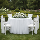Tulle Tutu 21ft Table Skirt - White