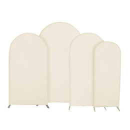 Universal Fit Spandex Covers for All Trio Arch Backdrop Stand (4 pcs)  - Ivory