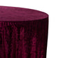 Velvet 120" Round Tablecloth - Cabernet