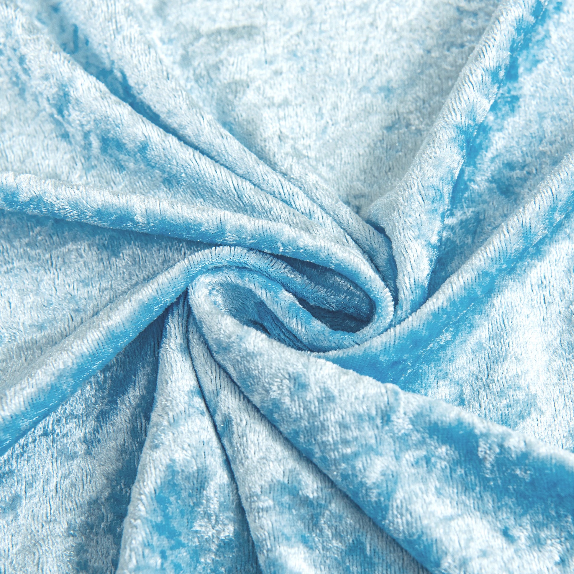 Velvet 108" Round Tablecloth Baby Blue fabric