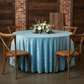 Velvet 108" Round Tablecloth - Baby Blue