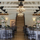 Velvet 108" Round Tablecloth Dusty Blue wedding table set up