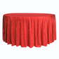 Velvet 108" Round Tablecloth Red full view