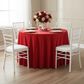 Velvet 108" Round Tablecloth - Red