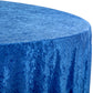 Velvet 108" Round Tablelcoth Royal Blue close up
