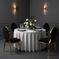 Velvet 108" Round Tablecloth - White