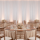 Velvet 10ft H x 118" W Drape/Backdrop Curtain Panel - White