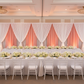 Velvet 10ft H x 52" W Drape/Backdrop Curtain Panel - Coral