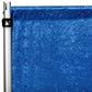 Velvet 10ft H x 118" W Drape/Backdrop Curtain Panel Royal Blue flat