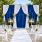 Velvet 10ft H x 118" W Drape/Backdrop Curtain Panel - Royal Blue