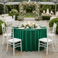 Forest green 120-inch velvet garden bridal shower