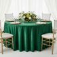 birthday lifestyle setup with Velvet 120" Round Tablecloth - Forest Green
