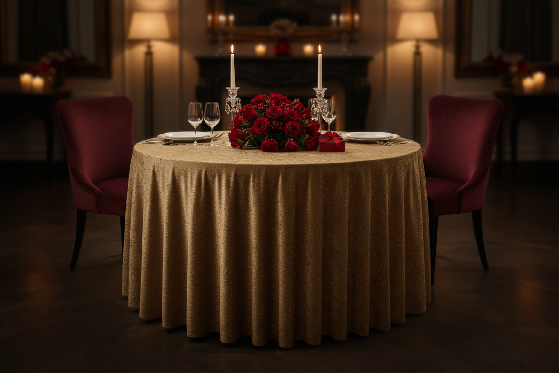 indoor valentines dinner with Velvet 120