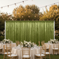 Velvet 12ft H x 52" W Drape/Backdrop Curtain Panel - Dark Sage Green